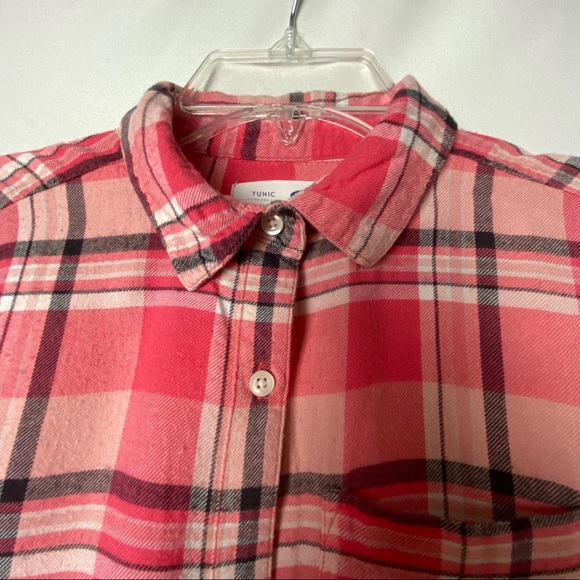 Old Navy Girls Pink Tunic Plaid Shirt Large - Picture 3 of 14
